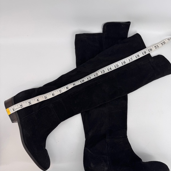 Lucky Brand Black Suede Leather Knee High Boots - Picture 4 of 5